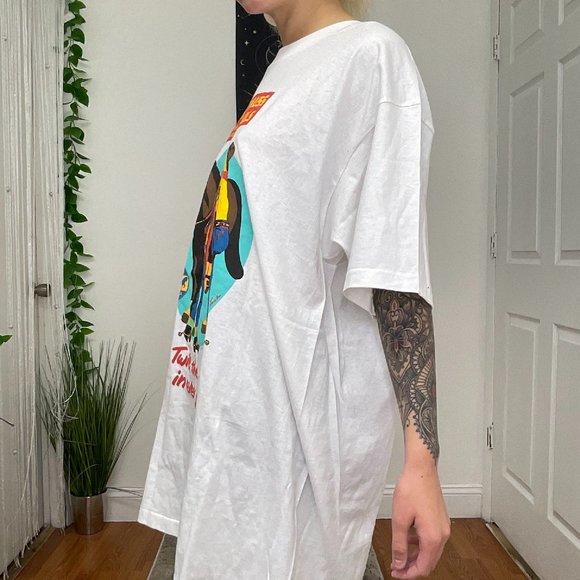 Vintage Levi's Short Sleeve 1193 Rare Graphic Tee Shirt Size XL White - Picture 2 of 4